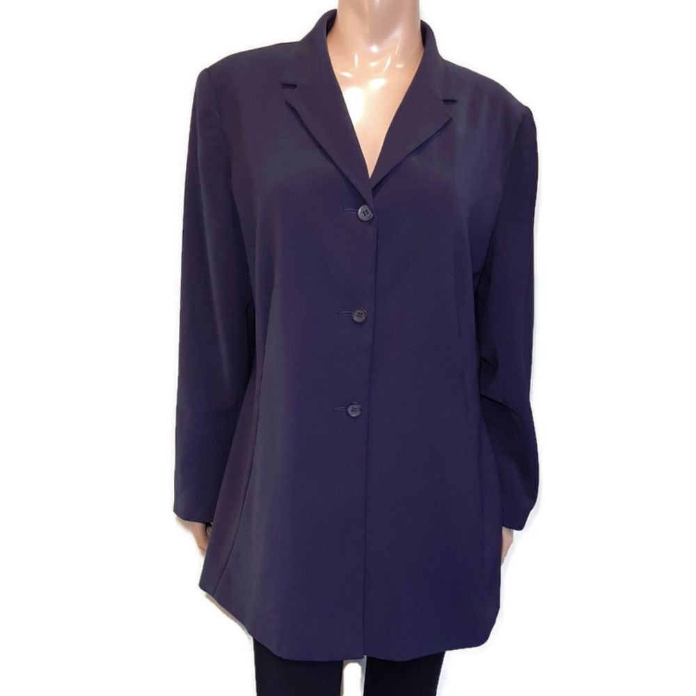 💠VINTAGE The Career Collection Single Breasted Navy Blazer Jacket
